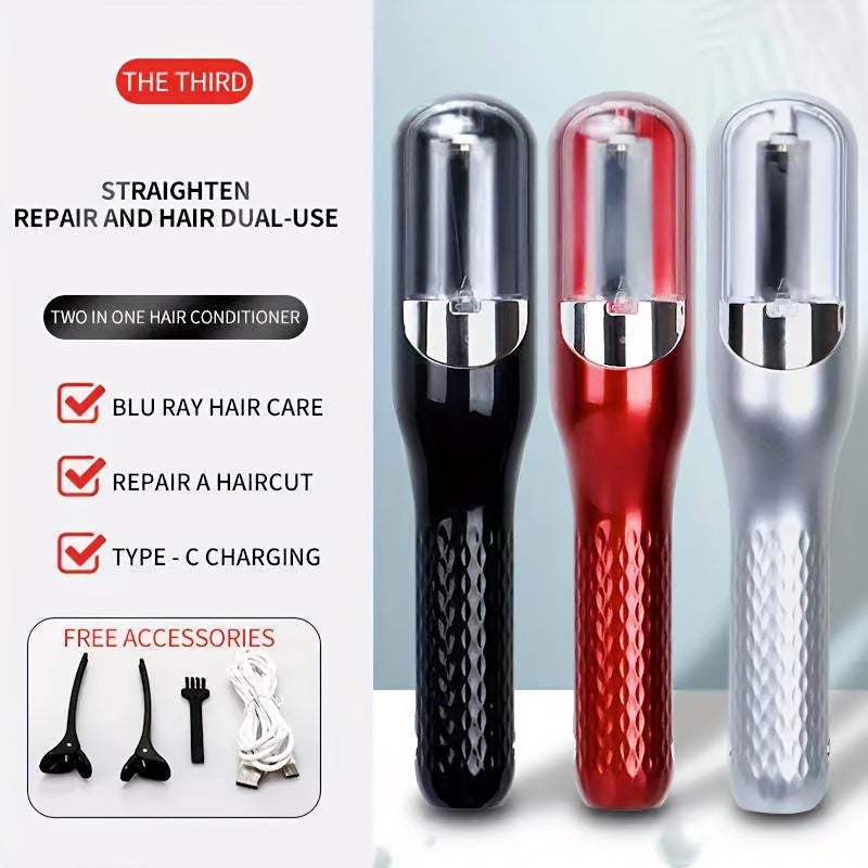 Тример для срезания секущихся кончиков волос, перезаряжаемый портативный автоматический инструмент для стрижки волос