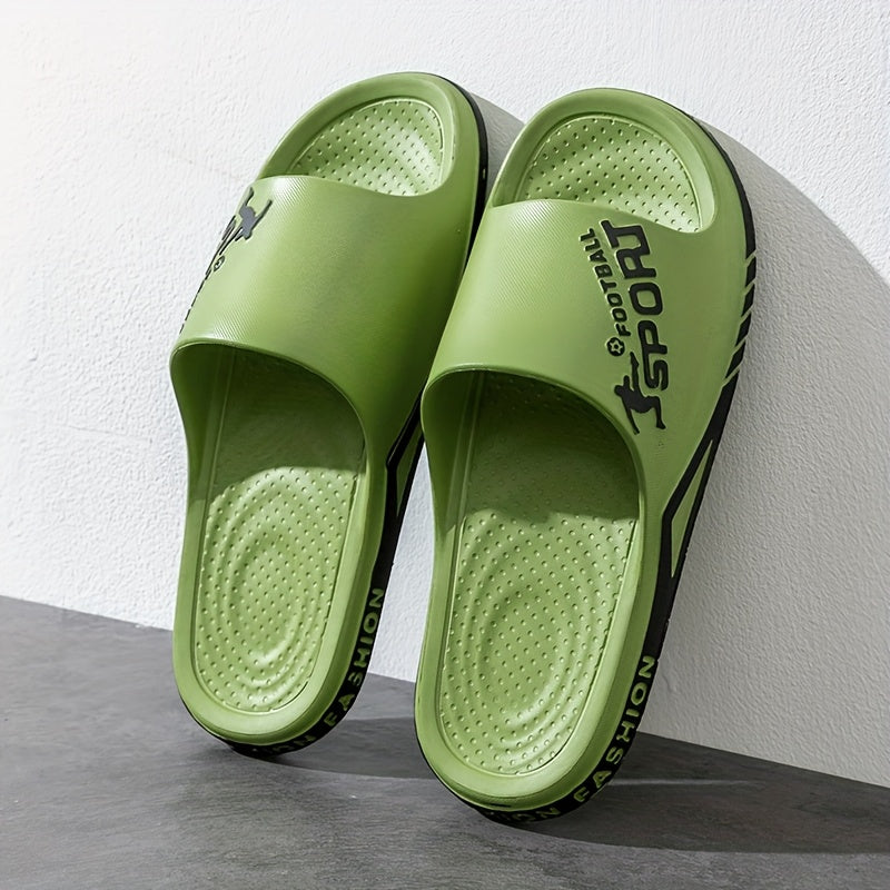 Обувь для мужчин и женщин EVA шлепанцы с мультяшным узором, легко надевающиеся, для дома, улицы и пляжа