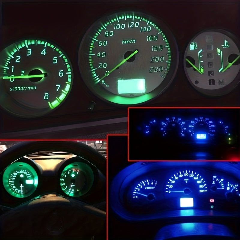 10 Pack T5 LED Car Dashboard Instrument Cluster Gauge Panel Lights