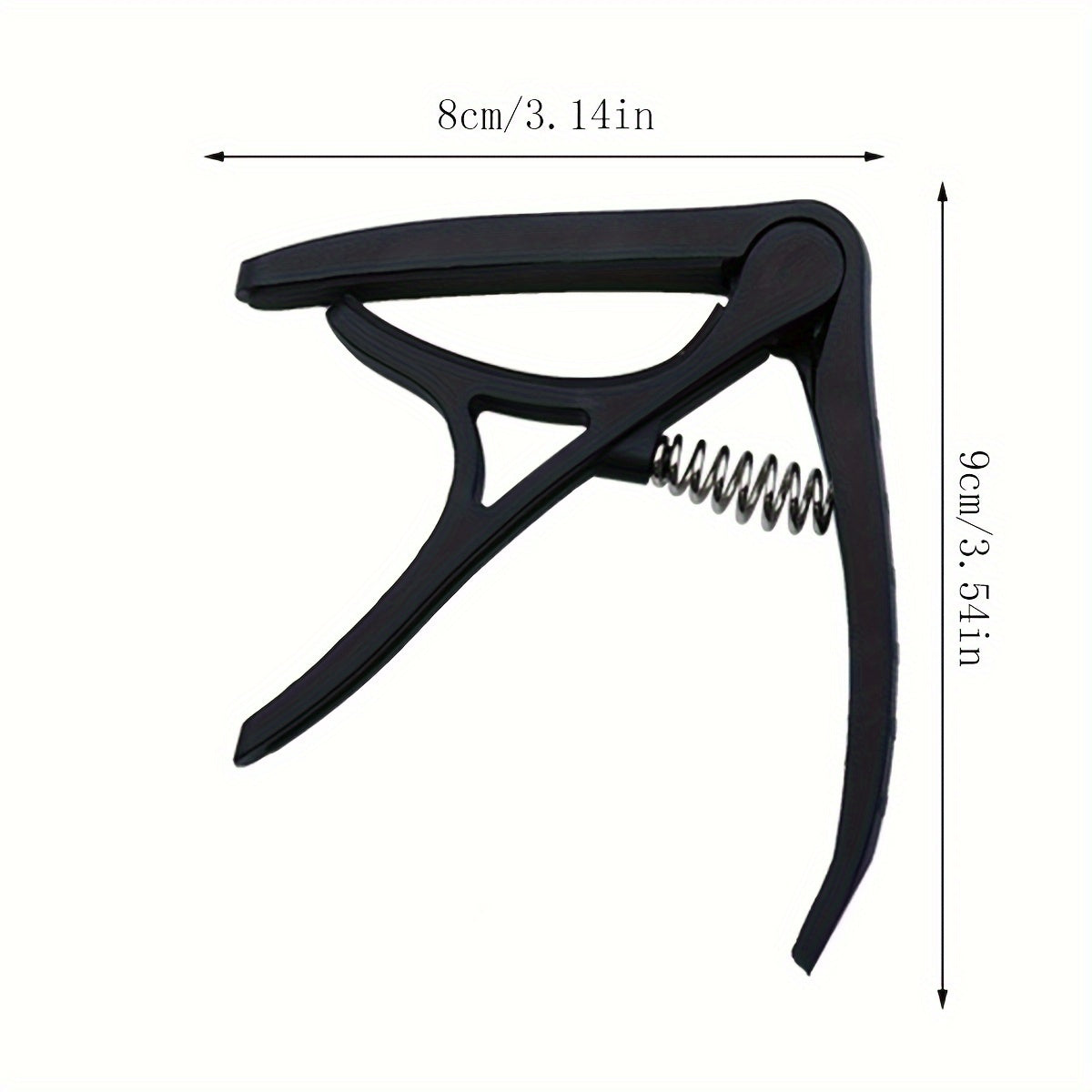 Каподастр для гитары 3-в-1 с нейлоновым ремешком, держателем для медиаторов и зажимом для настройки укулеле, материал ABS