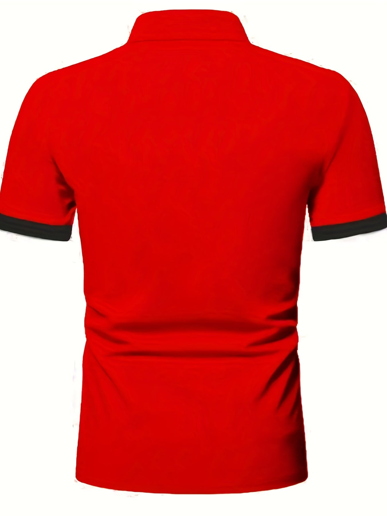 Katta o'lchamdagi erkaklar uchun qisqa yengli tor kesimli golf ko'ylagi.