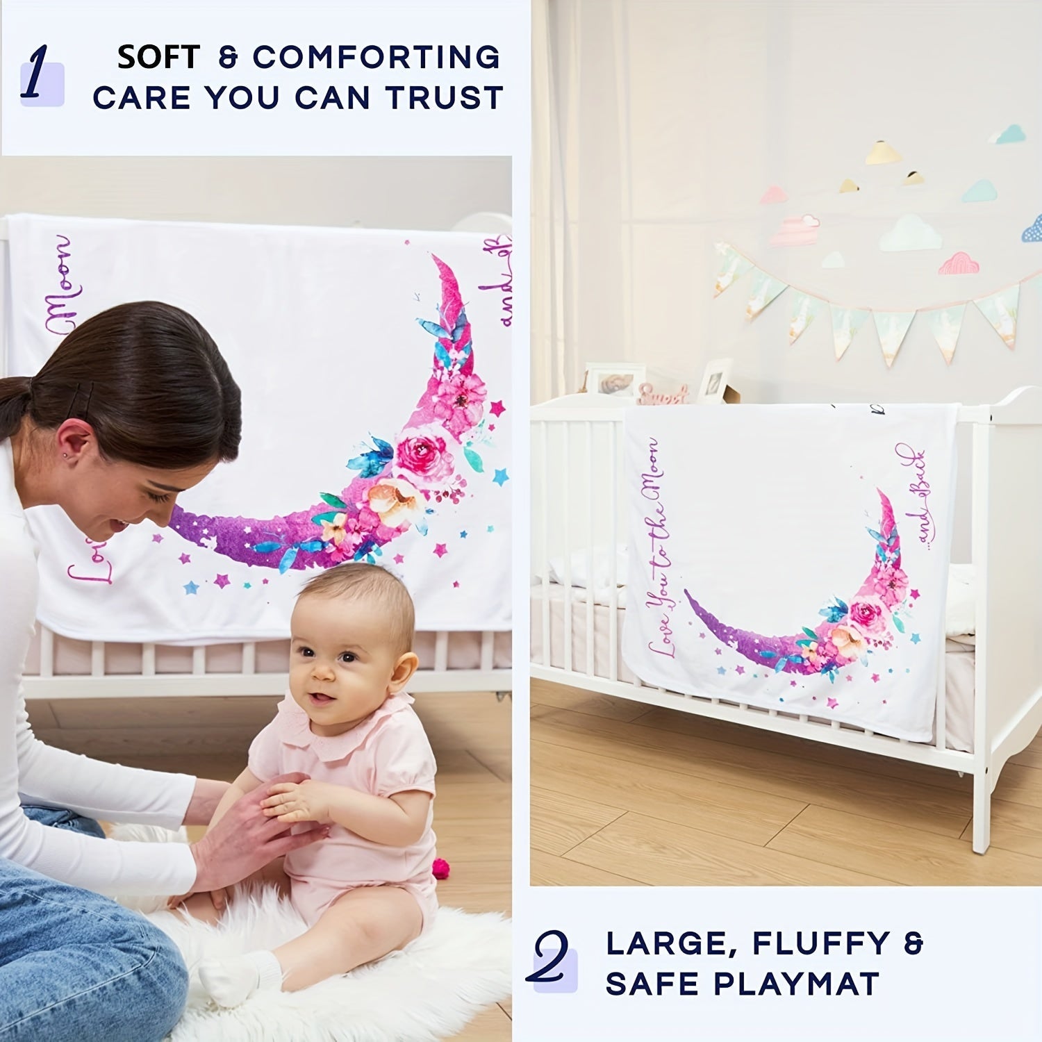 Kichkina qizlar uchun oylik kalendar to'shagi, katta suratga olish uchun bolalar to'shagi, yangi ota-onalar uchun