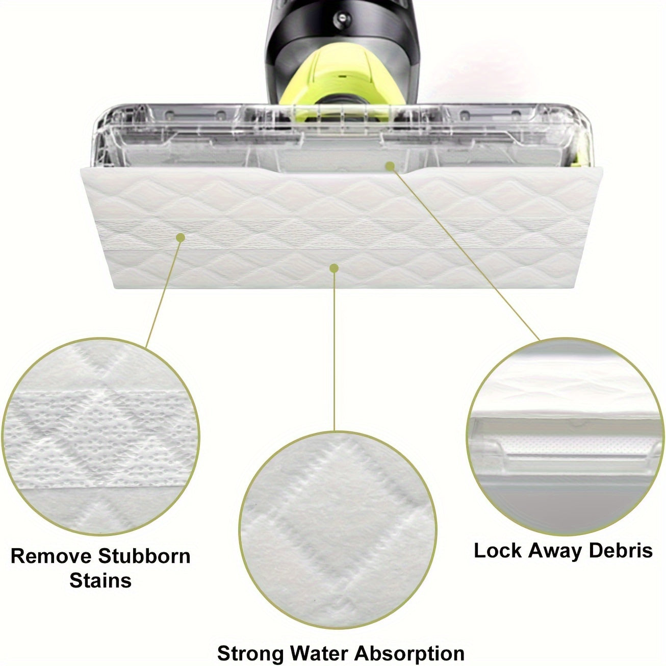 1/3 dona Shark VACMOP bir martalik qattiq pol uchun vakuum va mopa to'ldirish (Qism VMP30) Shark Vacmop Pro VM252 VM250 VM200 uchun