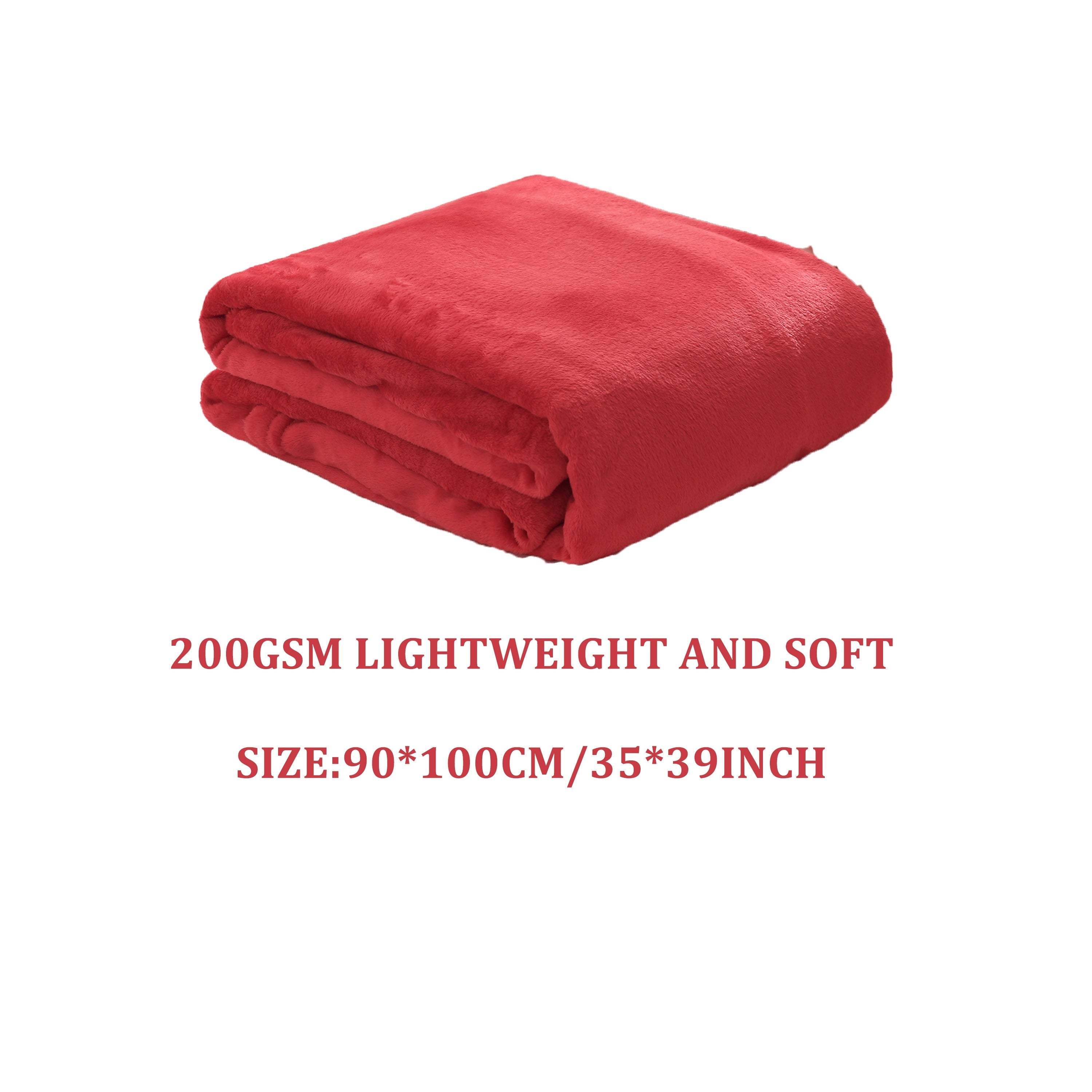 Solid Flannel Blanket 200G Single Piece