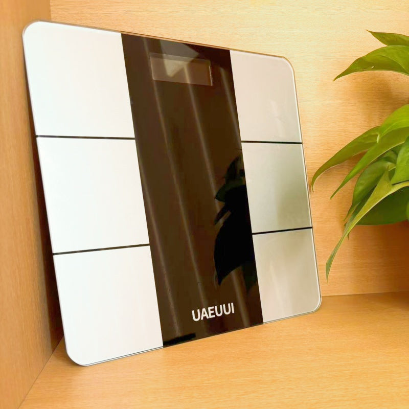 UAEUUI Intelligent Electronic Body Fat Scale - Uyda va hammomda aniq vazn o'lchash uchun simsiz va batareya bilan ishlaydigan.