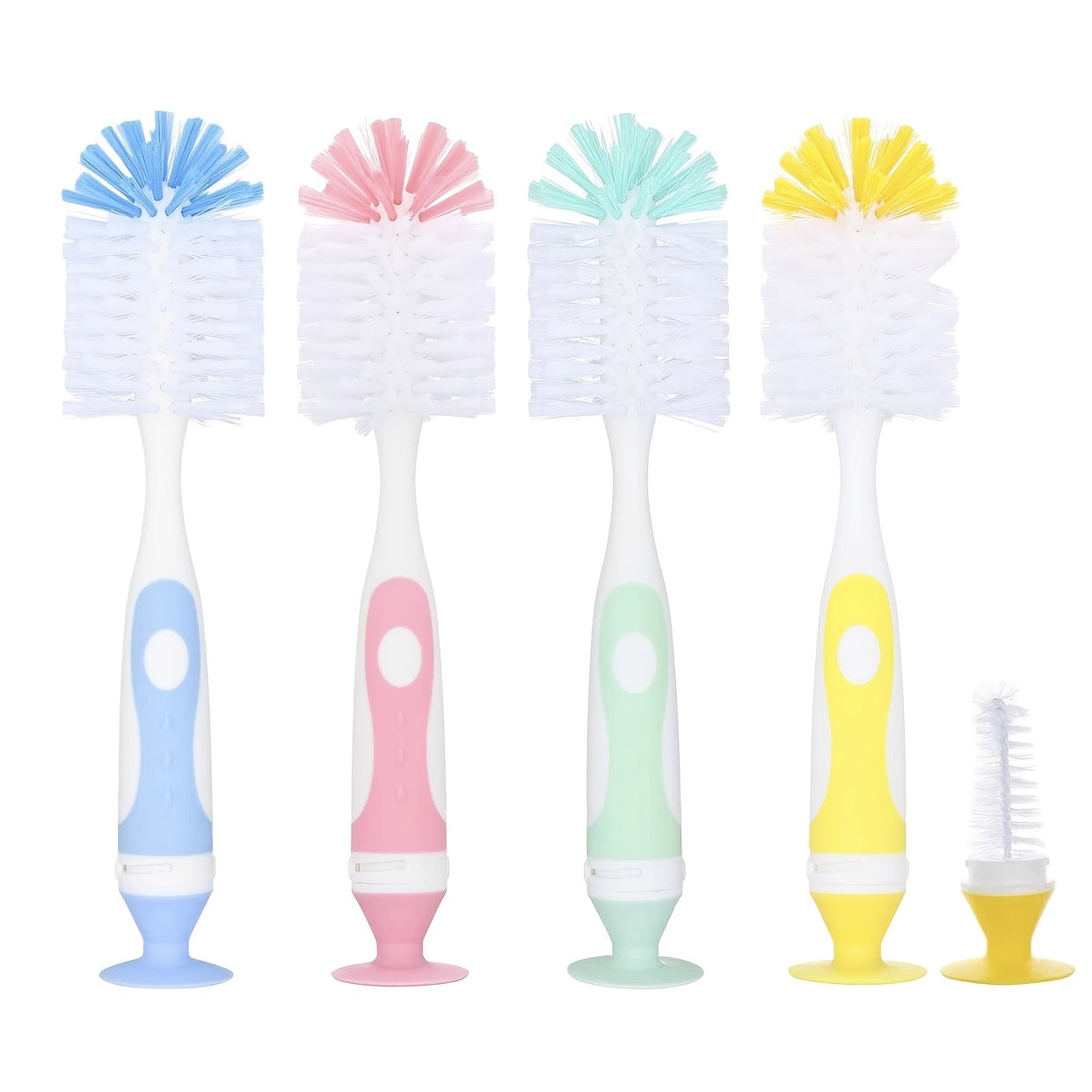 2-in-1 Bottle Brush Set with Stand and Nipple Brush for Daily Cleaning