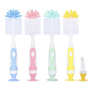 2-in-1 Bottle Brush Set with Stand and Nipple Brush for Daily Cleaning