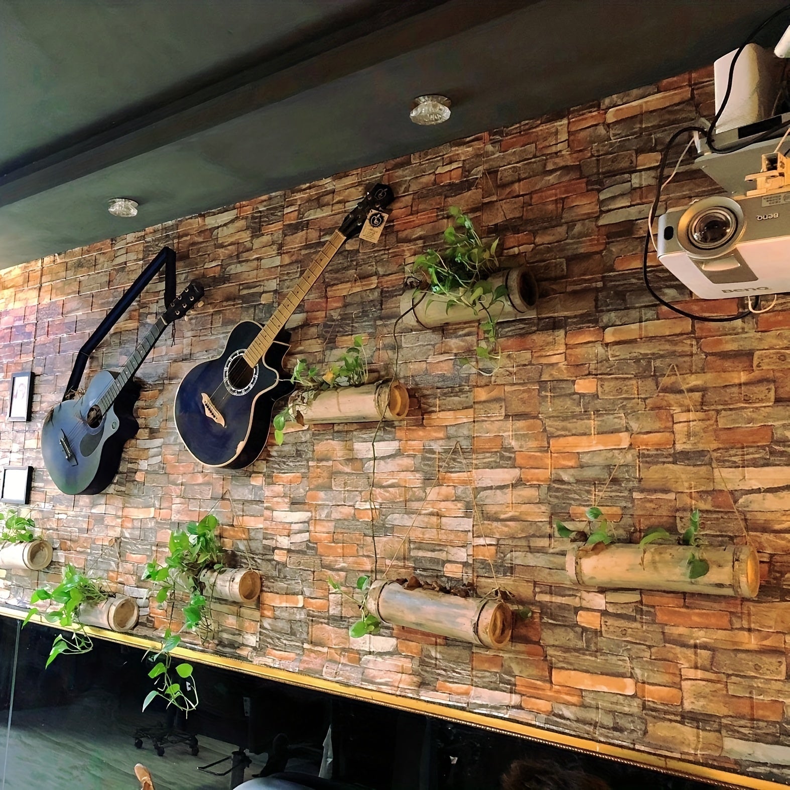 15pcs 3D Retro Brick Pattern Wall Tile Stickers Waterproof Easy to Apply for Kitchen Bathroom Living Room