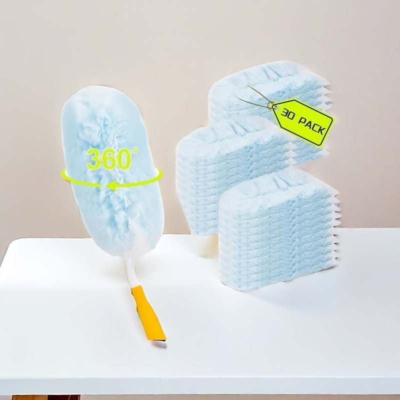 30 ta elektrostatik cho'kma tozalash matolari mebel, avtomobil, klaviatura uchun - ko'p funksiyali qo'l bilan tozalash cho'tkasi - kir yuvish, tozalash materiallari, chang yig'uvchi