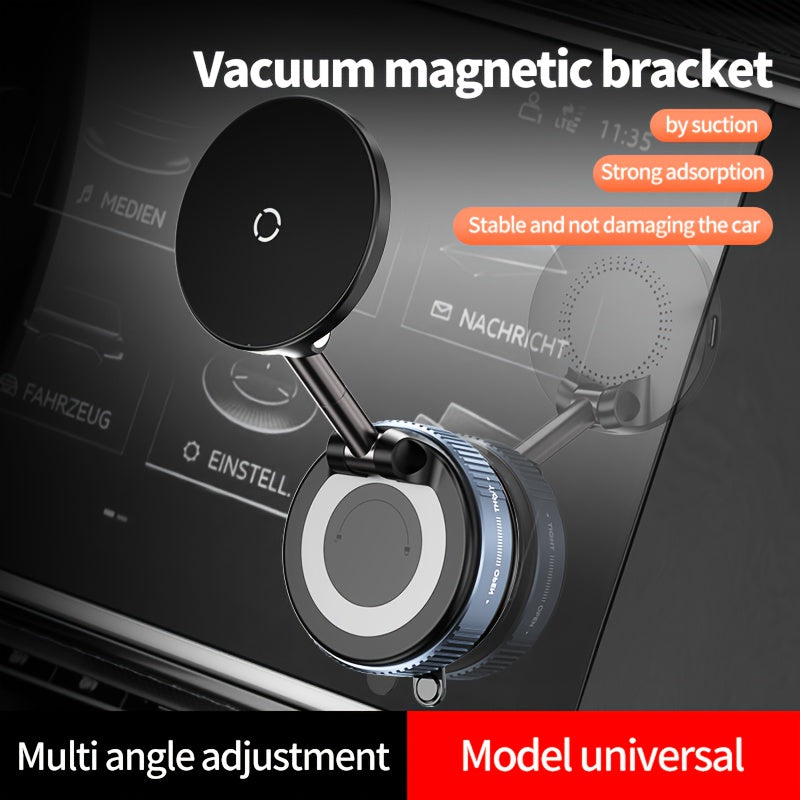 Magnetic Phone Mount ABS Material 360° Rotatable Wireless Charging Car Travel