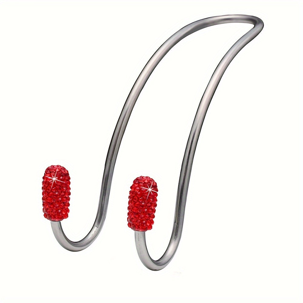 Universal Stainless Steel Crystal Hook for Car Seat Back Storage