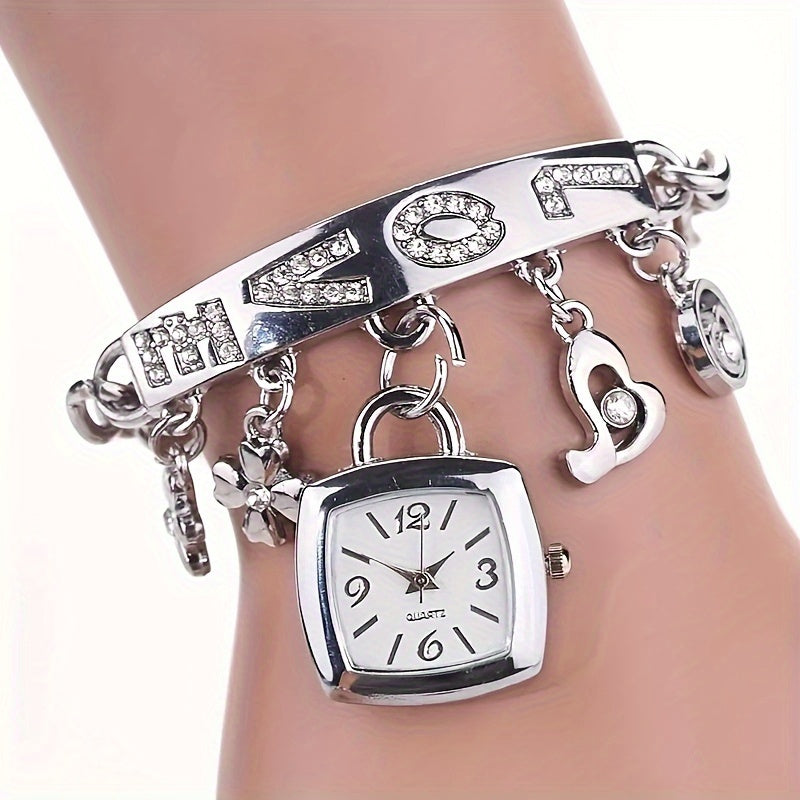 Women's Quartz Watch and Bracelet Set Elegant Gift for Special Occasions