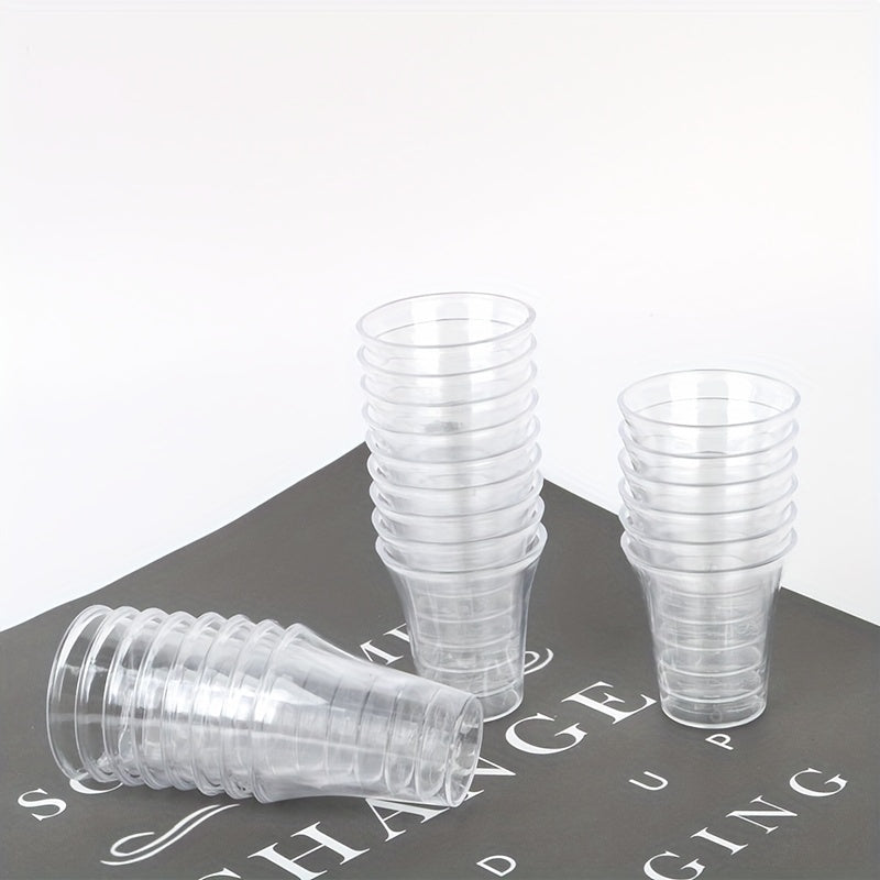 Bir martalik plastmassa shot stakanlar to'plami 50 100 200 500 shisha bayram to'y ichimlik