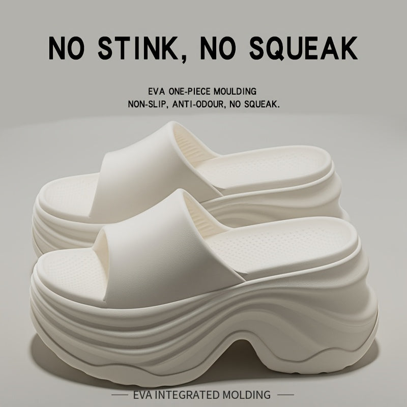 Ayollar yozgi qalin tagli chanoq shlyapalar EVA ichki va tashqi makon uchun plyaj bog' oddiy bir rang