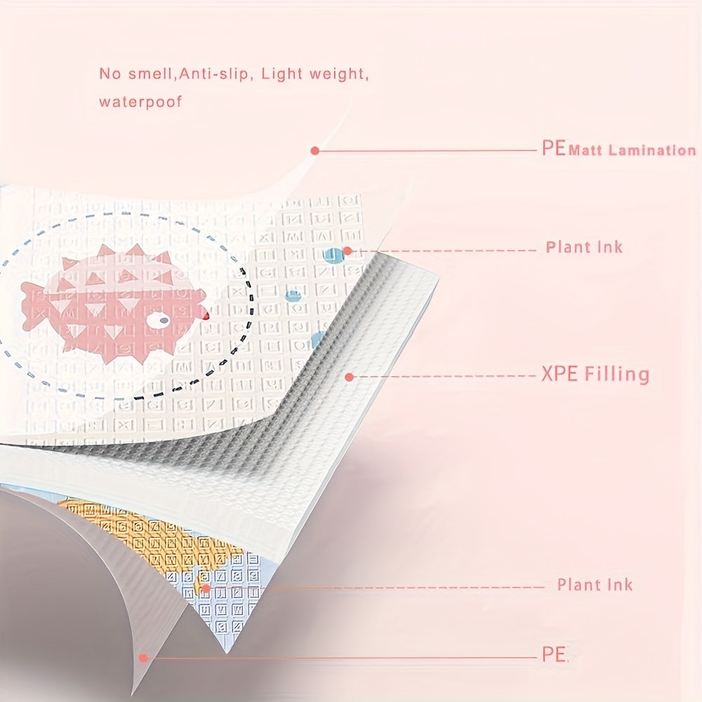 Large Waterproof Double-Sided Baby Play Mat for Crawling 200cm x 180cm