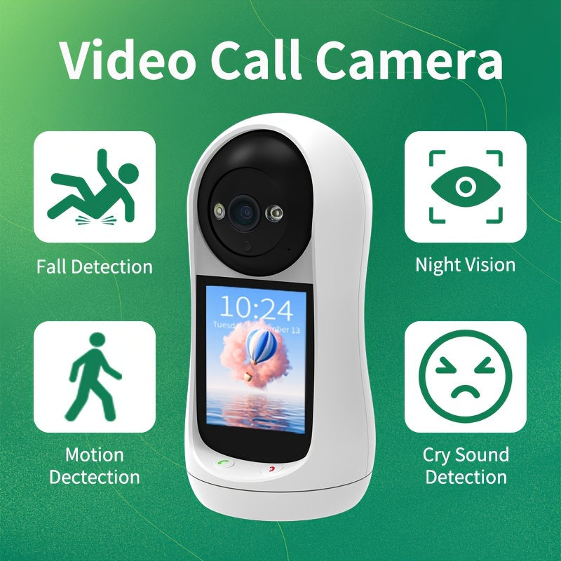 3MP WiFi Video Intercom with Night Vision Motion Detection Two-Way Audio Waterproof