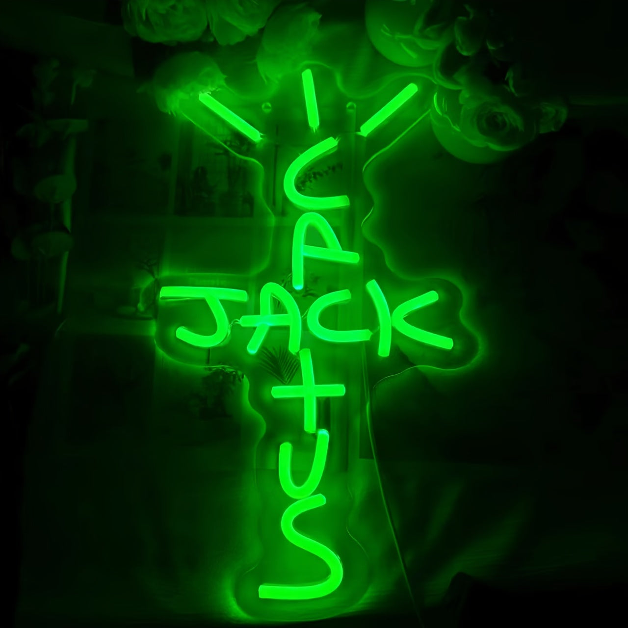 USB Powered Neon Jack Sign Wall Decor for Bedroom Home Bar Party Switch Control
