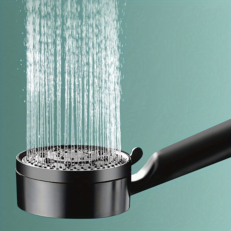 Handheld Shower Head with 5 Water Flow Modes, Hose, Bracket, and Gold Accessories