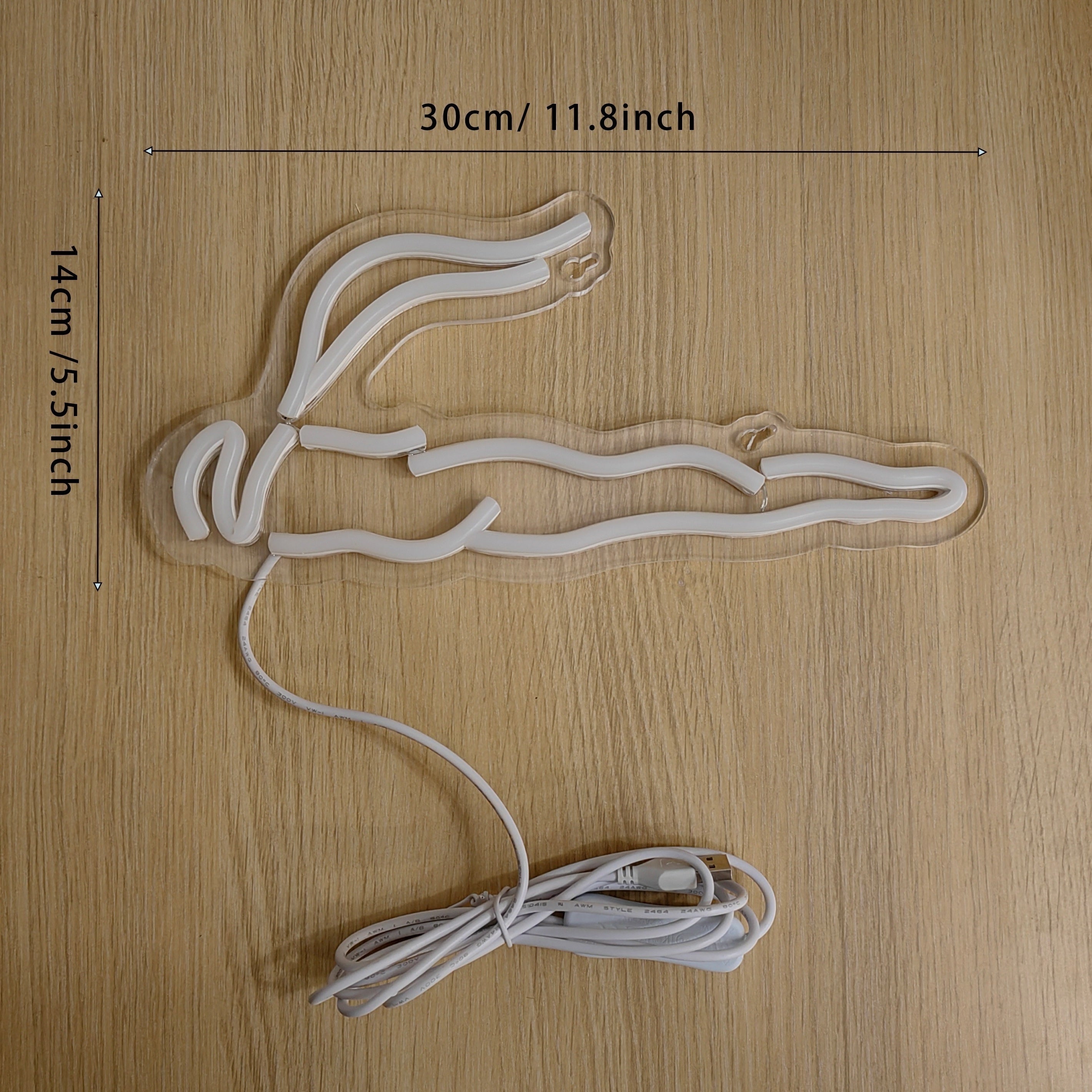 Neon Wall Light Cigarette Shape USB Powered Wall Decor