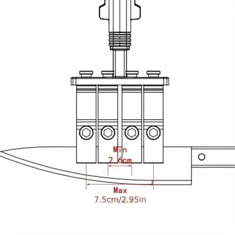 Barqaror burchak bilan olmos pichoqni qirqish, qo'lda oshxona maydalash tizimi va tosh bilan ishlash va pichoqni shimgich uchun, qutisi bilan birga.