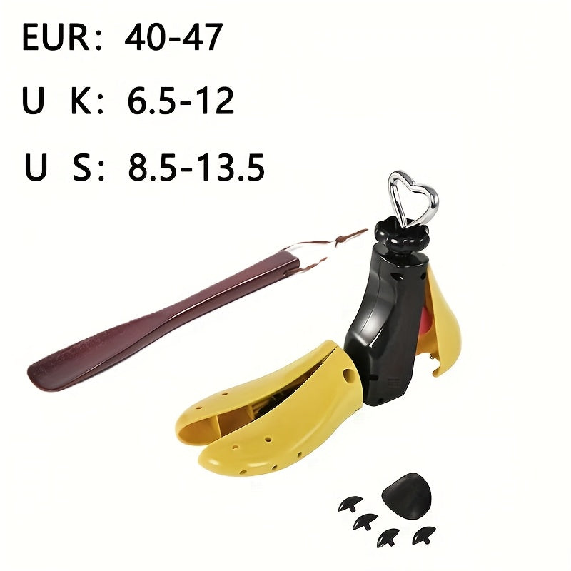 Men Women Shoe Stretchers and Puller Sets Plastic Yellow Black Accessories