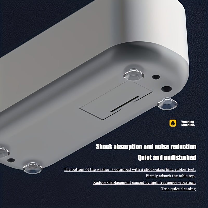 Portable USB Rechargeable Cleaning Machine for Glasses Jewelry and Dental Devices