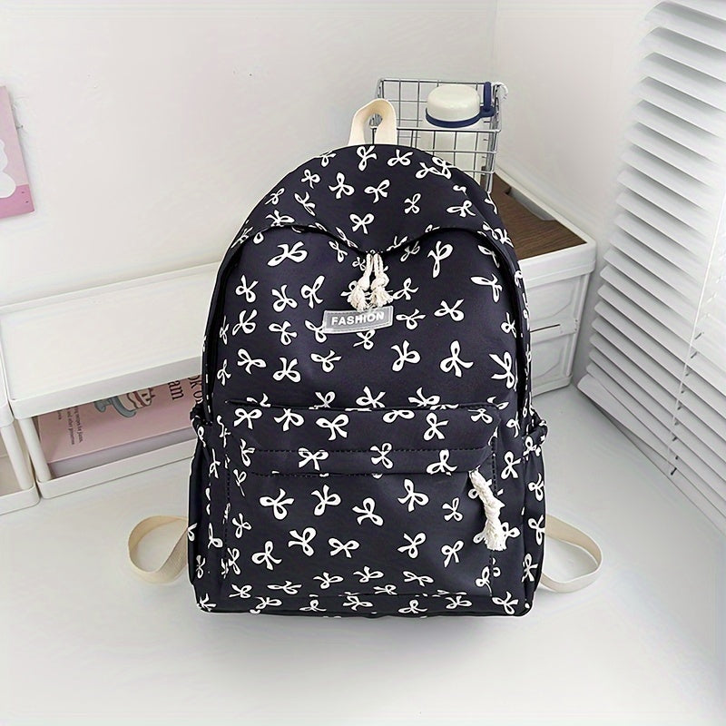 Kelebek bosma sumkasi Polyester ko'p bo'lakli maktab sayohati uchun zip yopilishi bilan chuqur khaki, pushti, to'q sariq, ko'k, qora