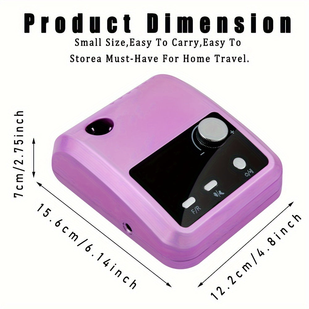 High-Speed Electric Nail Drill for Manicure Pedicure with HD Display and Accessories