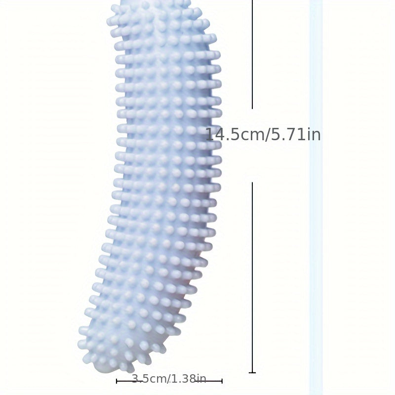 Silicone Dog Chew Toy Shaped Like Cucumber for Medium Breeds Teething Dental Health