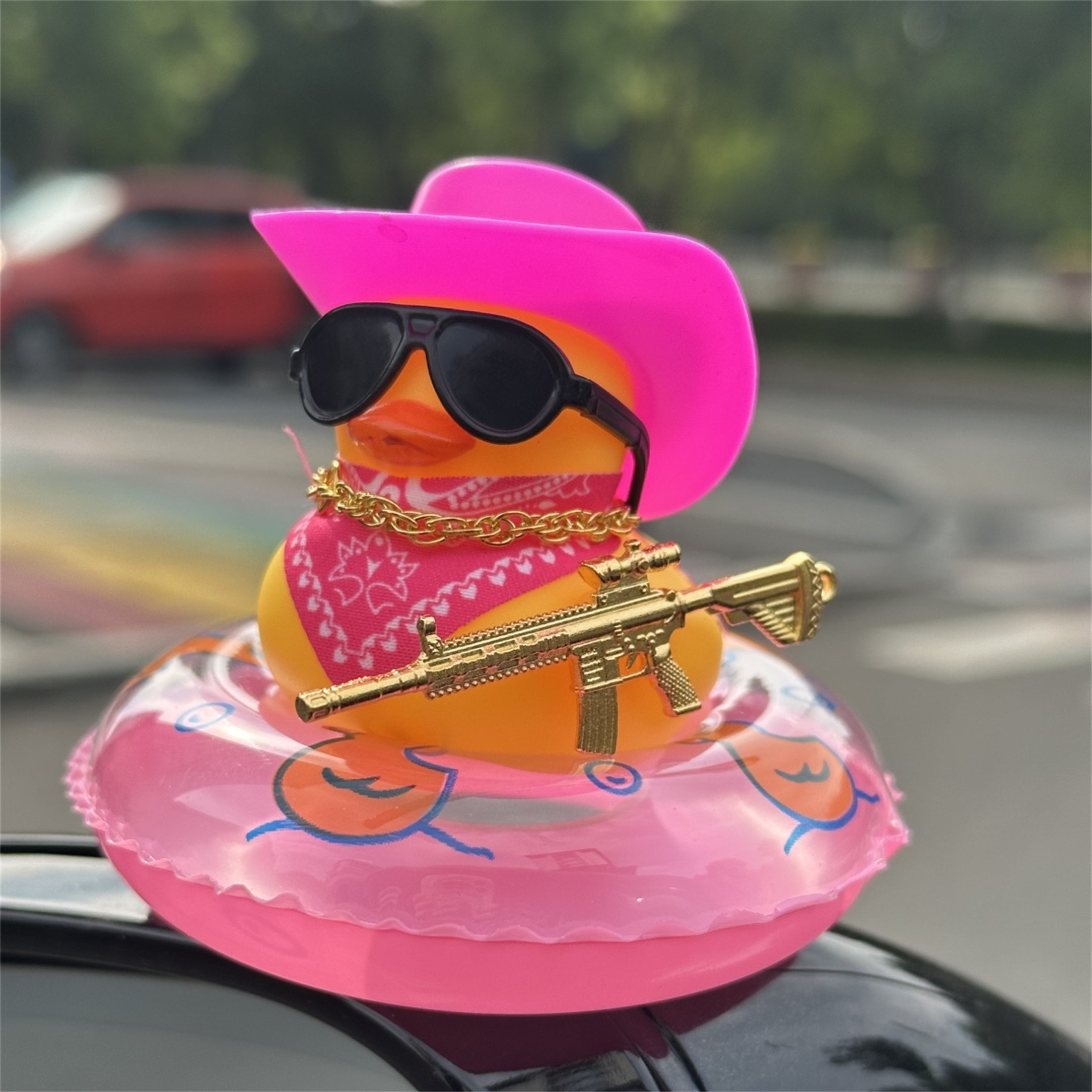 Qoziqorin shaklidagi avtomobil bezak dekor elementi, bardoshli PVC, transport ichki aksessuari