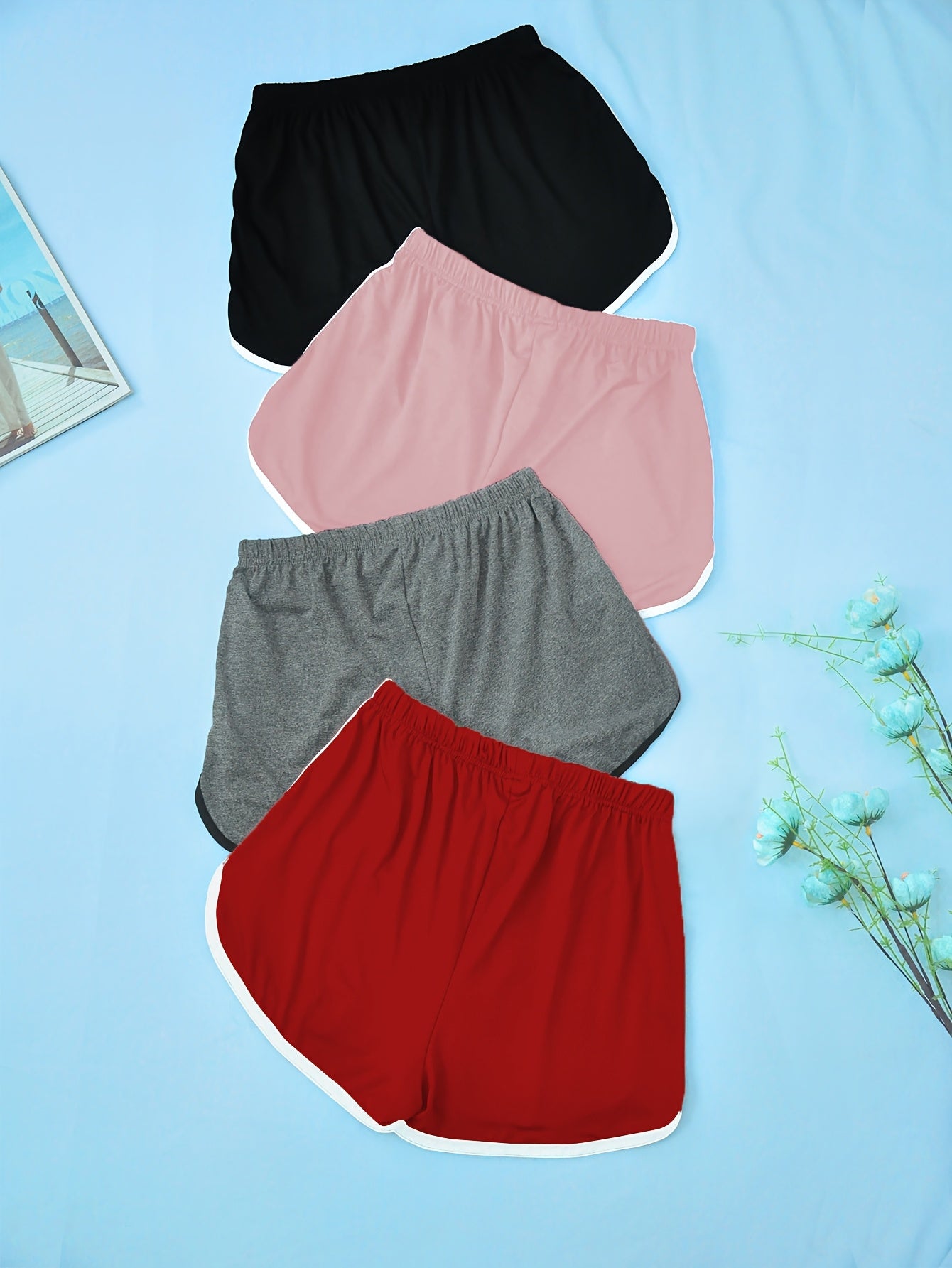 Women's Pajama Pants Set, Casual Slim Fit Shorts, Large Size Nightwear