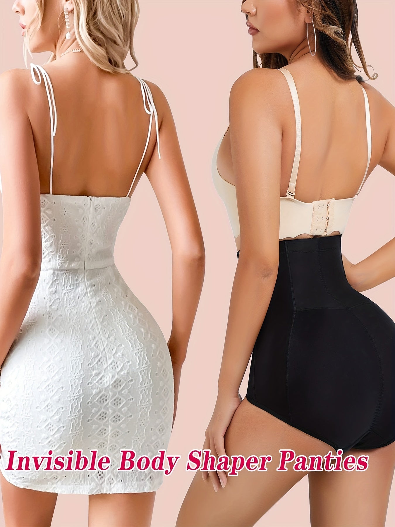 Women’s Zipper Butt Lifting Control Panties High Waist Shapewear Slimming Lingerie