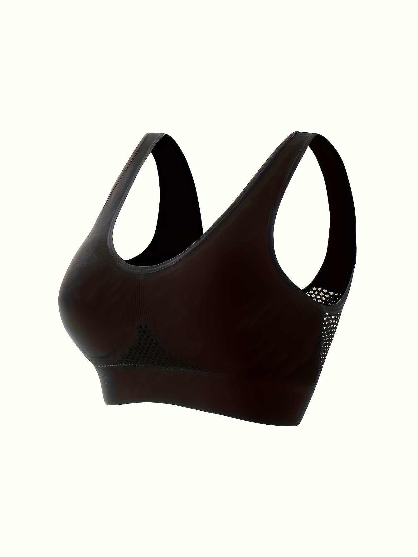 Women's Plus Size Mesh Sports Bra Breathable Underwire Yoga Top