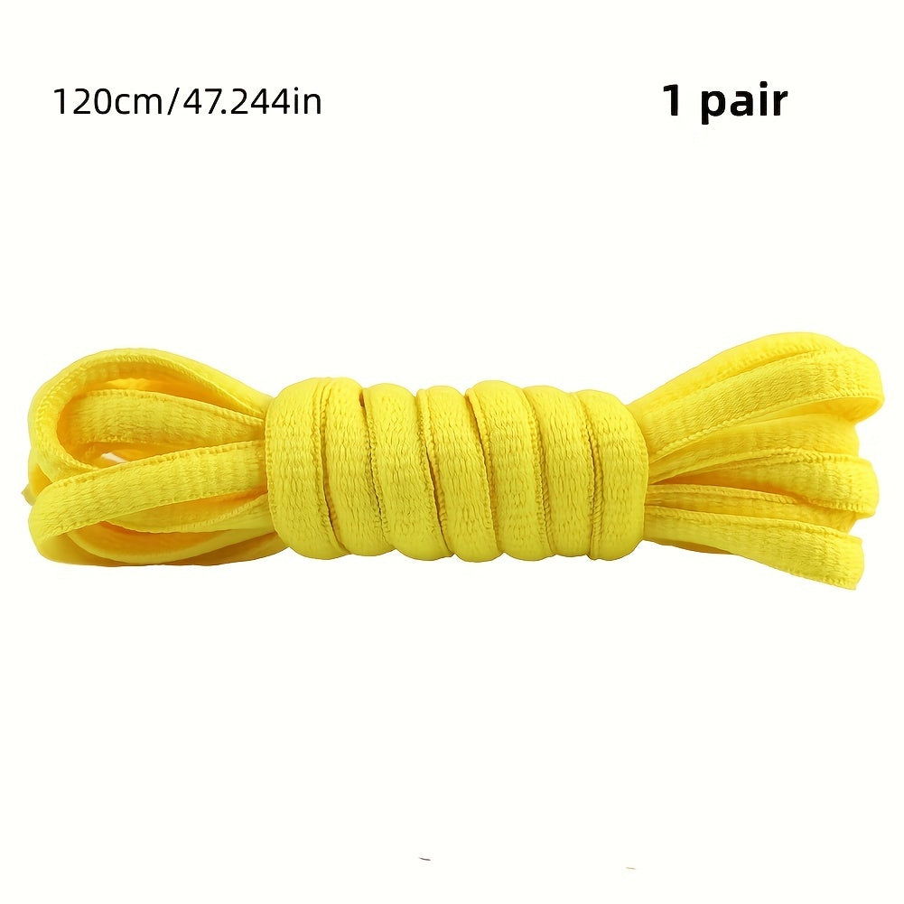 Unisex Classic Nylon Half Round Shoelaces for Sneakers 100cm-120cm