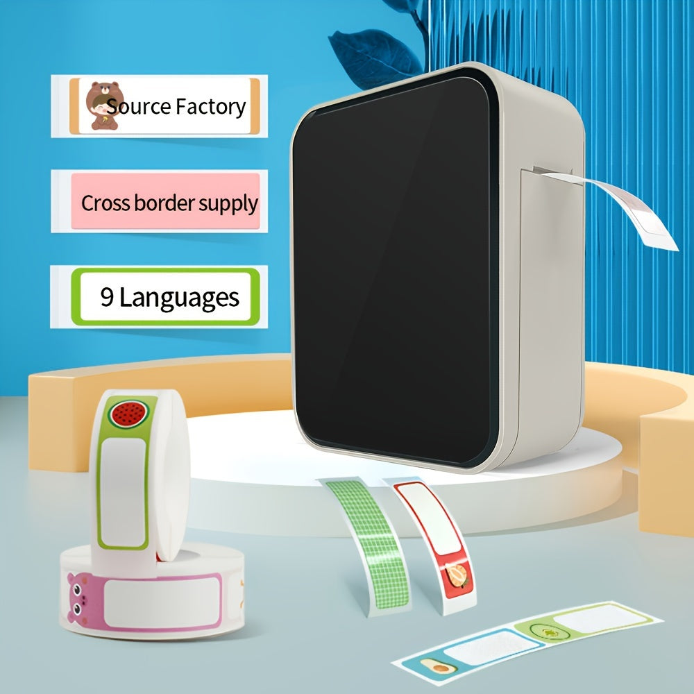 Wireless Thermal Label Printer Portable Self-Adhesive Sticker Maker for Home Office School