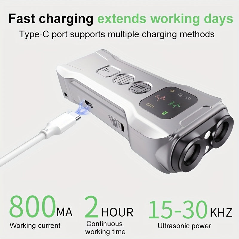 Ultrasonic Dog Repellent USB Rechargeable Lithium Polymer Battery Outdoor Pest Control