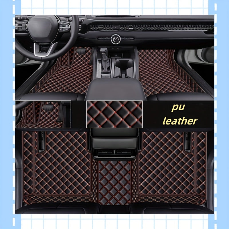 Avtomobil pol pozvolari suv o'tkazmaydigan, sirpanchiqdan himoyalangan PU charmidan, LHD transport uchun