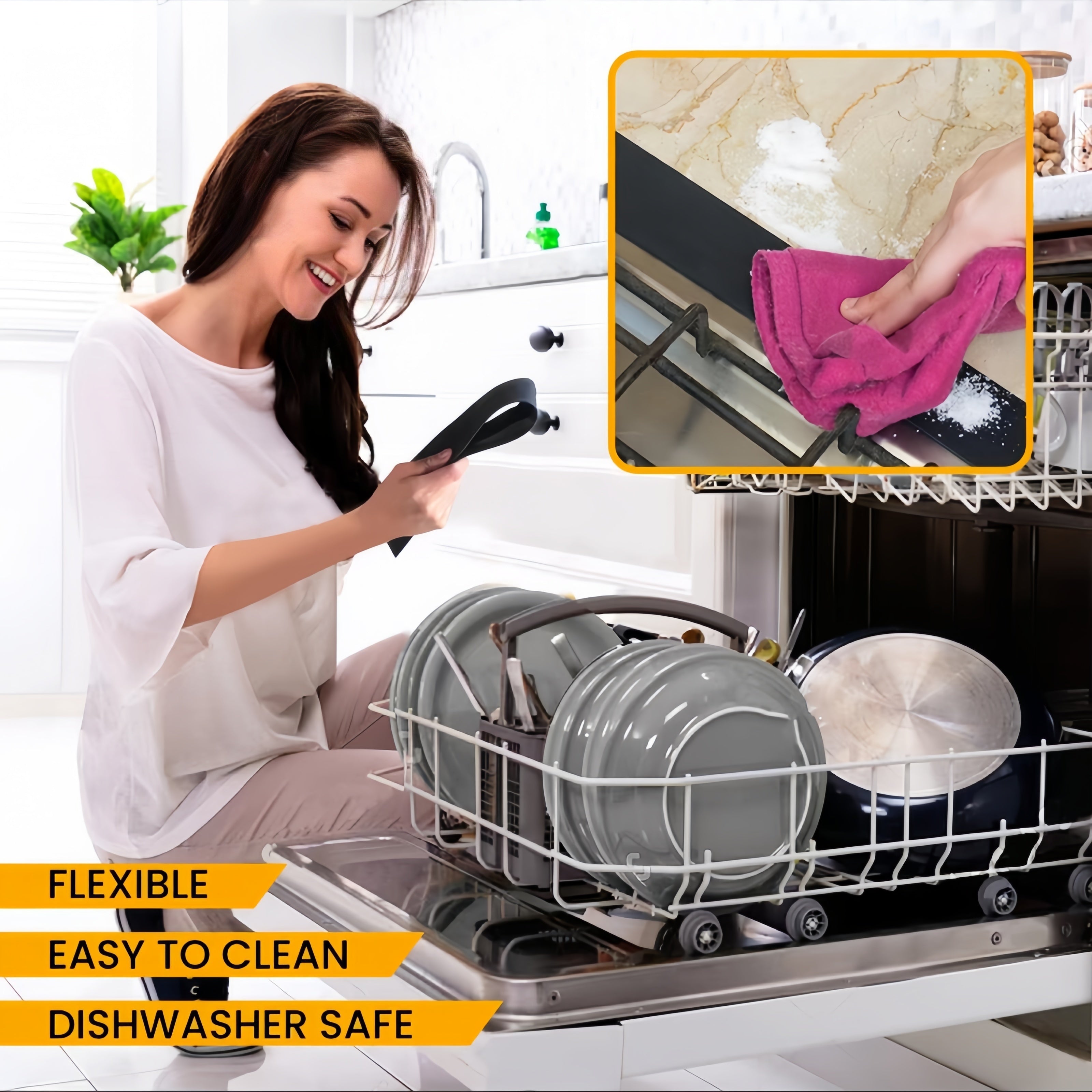 Adjustable Heat-Resistant Stove Protector Scratch-Proof Easy to Clean