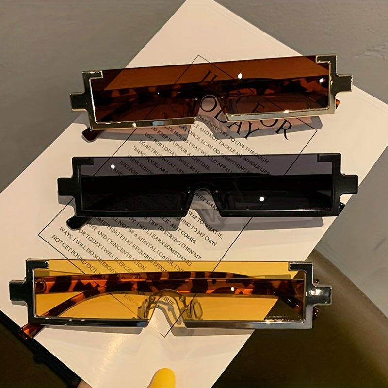 Uniseks Vintage Punk Yarim Ramkali Toʻgʻri Burchakli Quyosh Nurlari Plyaj Partiyasi va Klub uchun