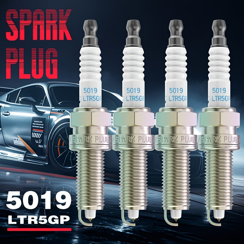 4 Pcs Iridium Spark Plugs Compatible with Multiple Vehicles