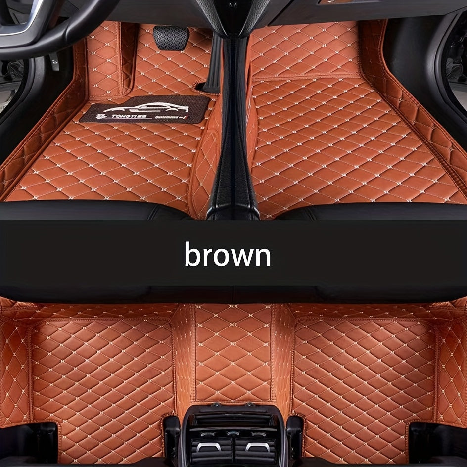 Custom High-Quality PU Leather Car 3D Foot Mats All-Weather Non-Slip