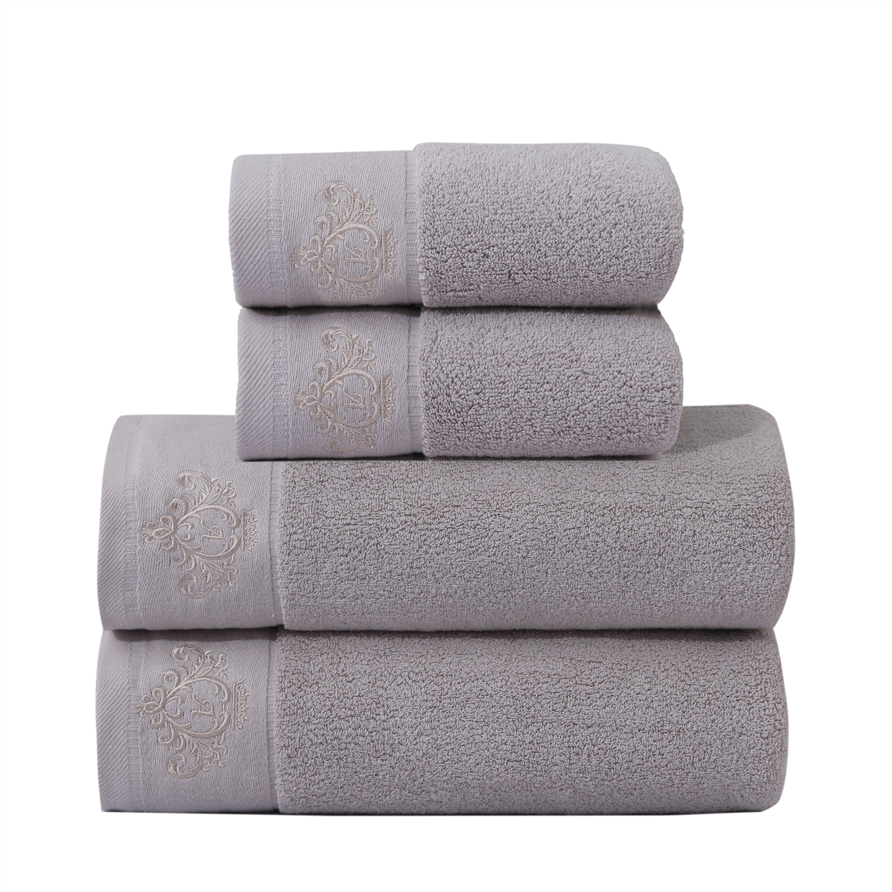 Cotton Towel Set Bath Hand and Bath Towels Soft Absorbent Durable 34.8x74.9cm 70.1x139.7cm