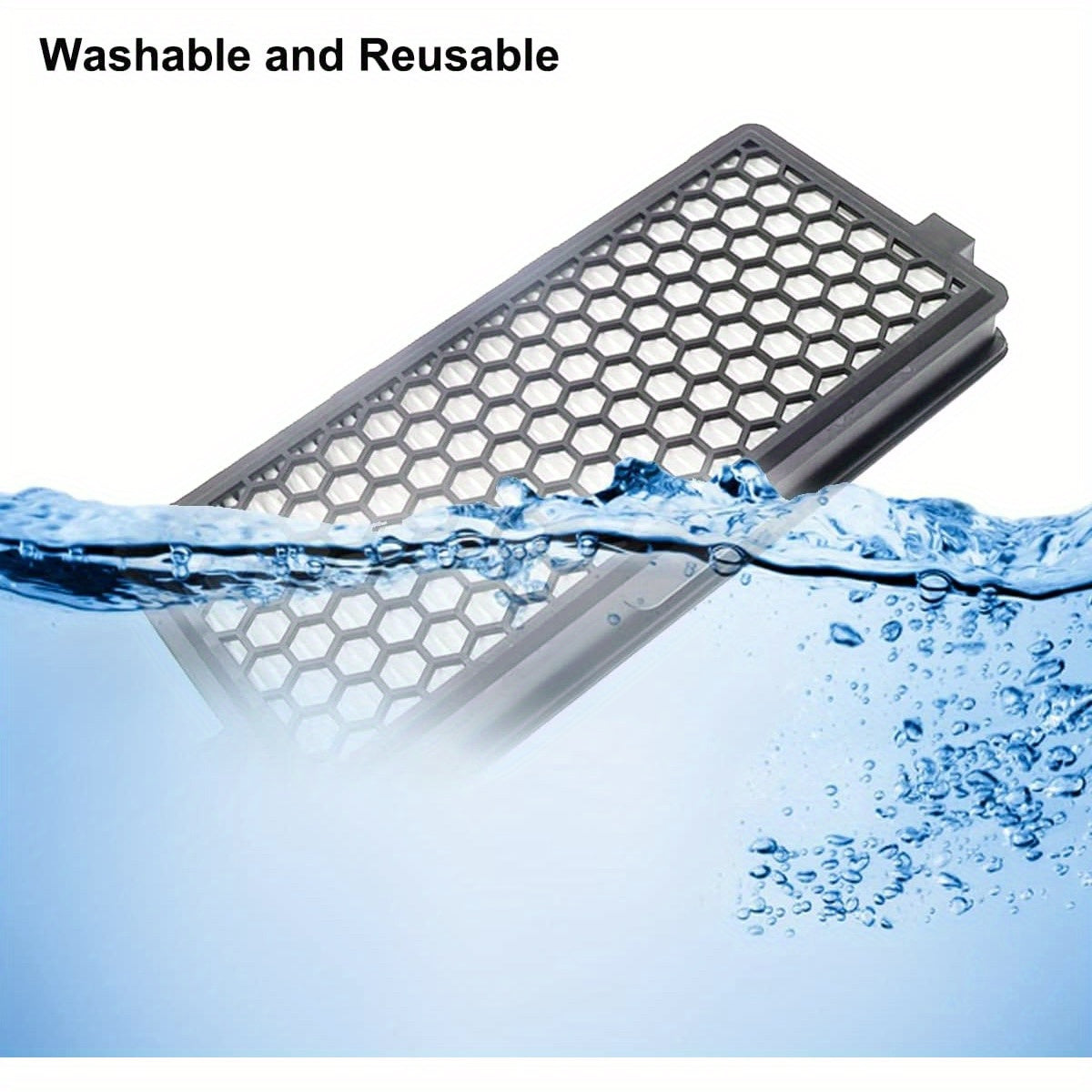 2pcs Air Purifier Filters for Vacuum Cleaners Pet Hair Removal Honeycomb Pattern