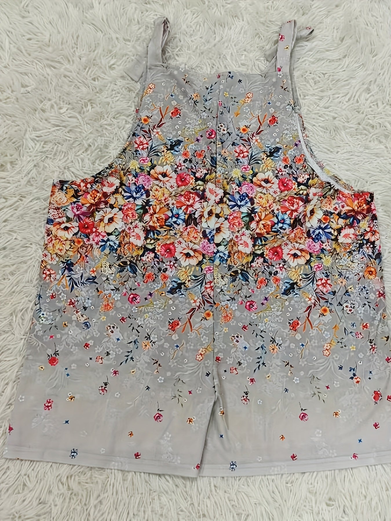 Plus Size Women's Summer Rompers Polyester Spandex Sleeveless Jumpsuit