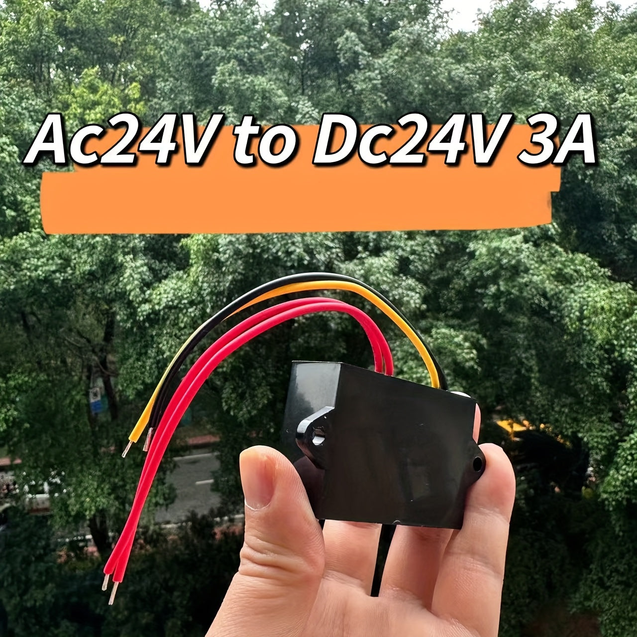 24V AC dan DC ga quvvat ta'minoti 1A/2A/3A changyutgichli, changyutgichsiz LED yoritish va elektronika uchun