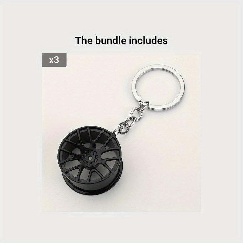 Men's Metal Wheel Hub Keychain Car Modification Accessories Small Gift