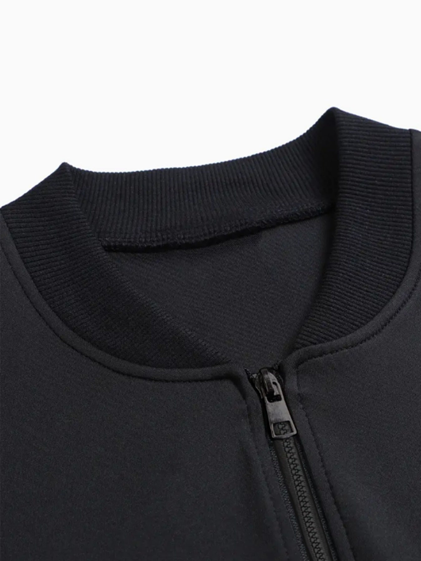 Plus Size Women's Casual Baseball Collar Zip-Up Jacket with Pockets Black Yellow