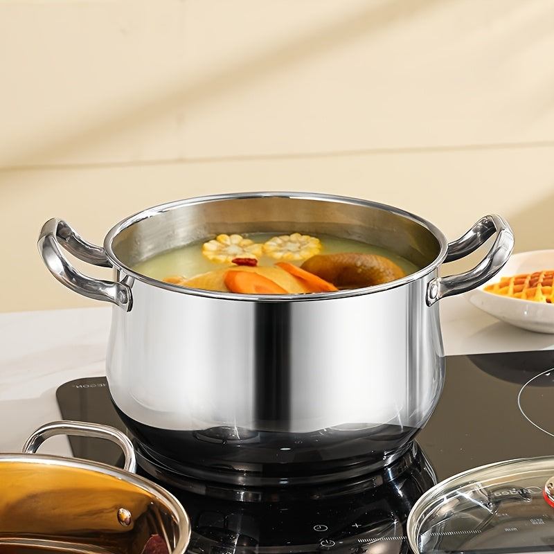 Stainless Steel Steamer Set 3 Pieces Double Thickened Multi-Use Kitchen Dining