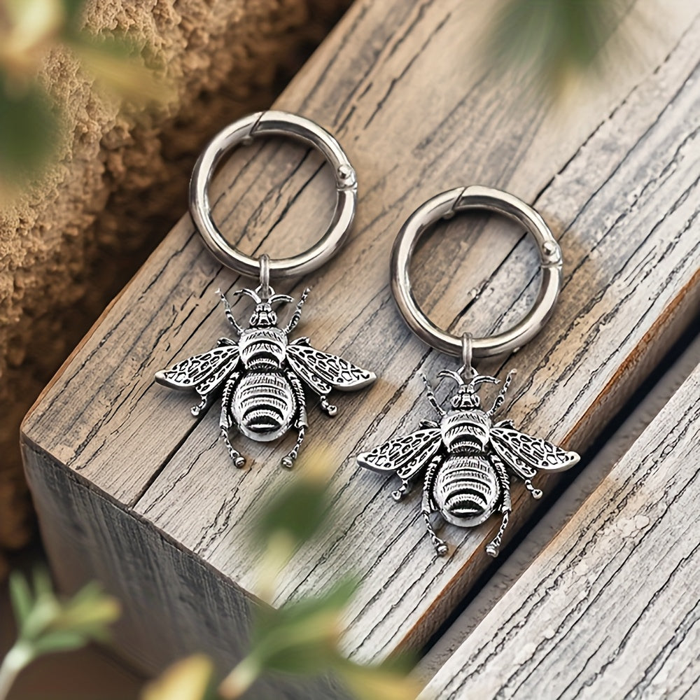 2Pcs Unisex Zinc Alloy Bee Shoe Charms Animal Texture Wing Decoration