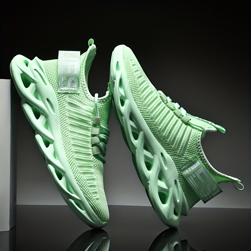 Women's Mesh Lace-Up Running Shoes Lightweight Shock Absorbent Sneakers